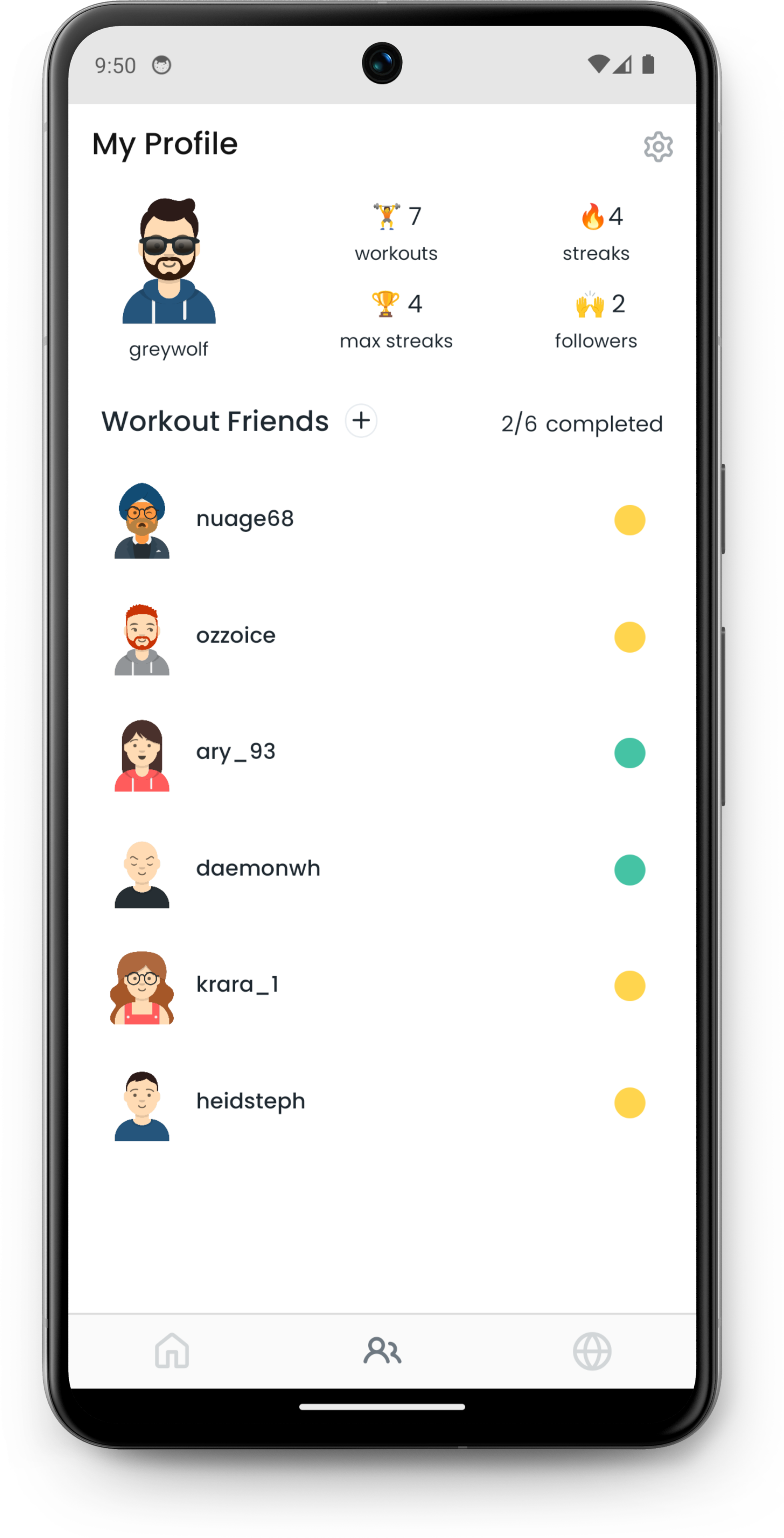 Workout Scan App Social